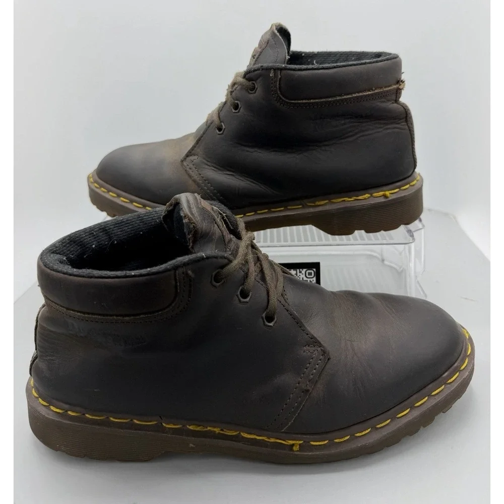 Dr. Martens Boots Brown Made in England  Leather Grunge Mens Size US 9